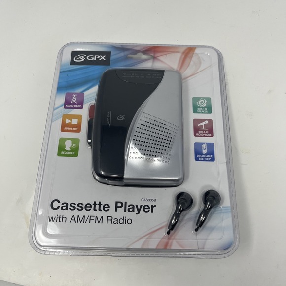 GPX Other - GPX cassette player recorder radio stereo am/fm CAS335B belt clip New Sealed